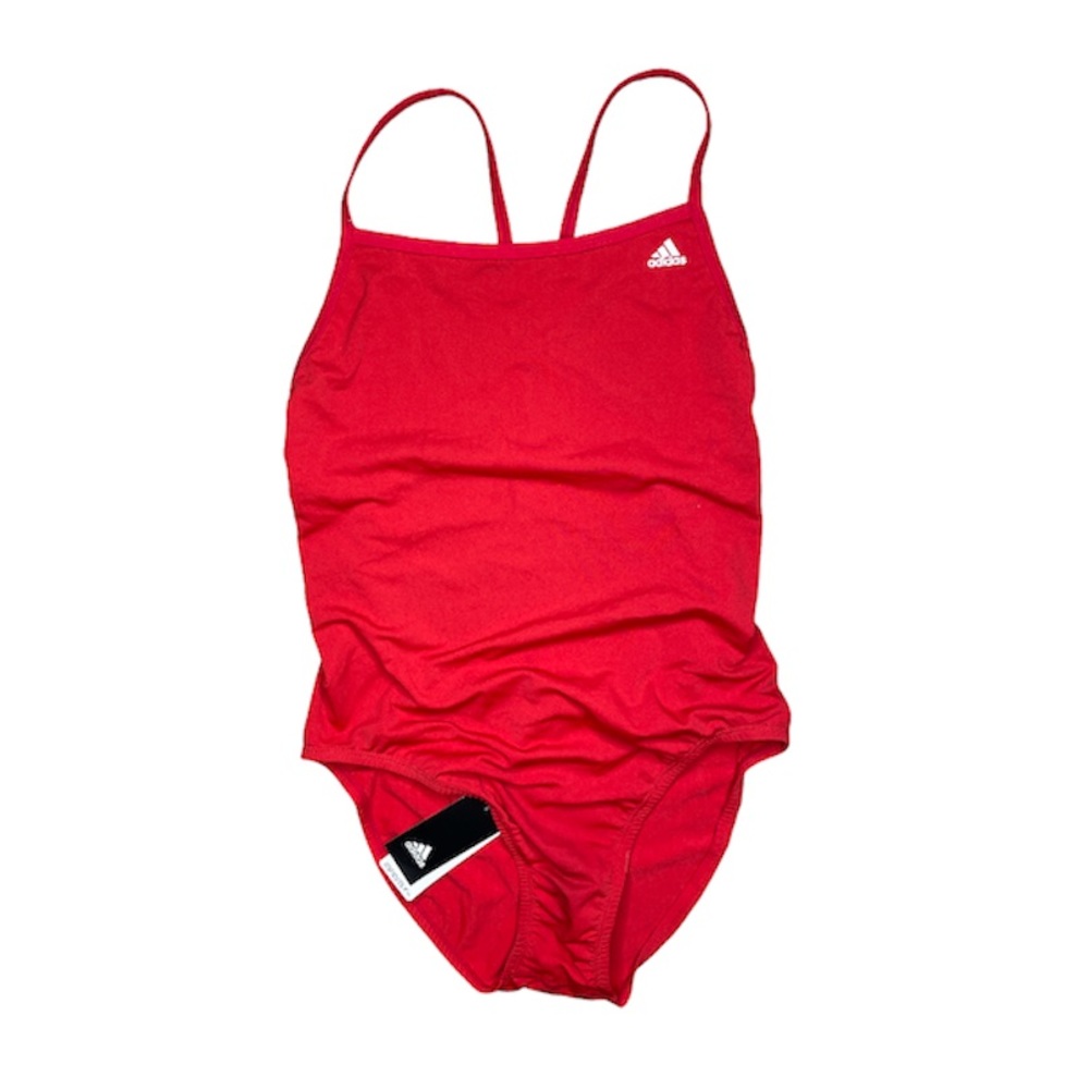adidas Women's Red One-Piece Swimsuit